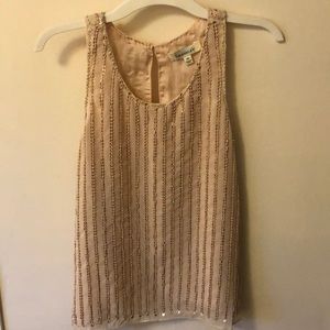Blush sequins tank top. XS